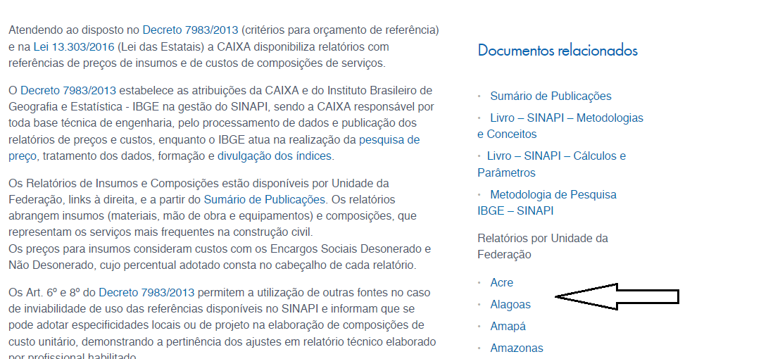 COMO BAIXAR A TABELA SINAPI 2022