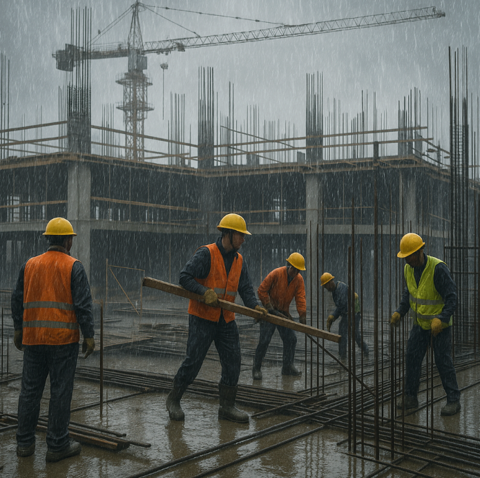 Medição de obra na construção civil