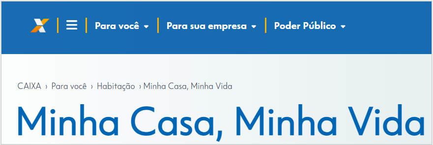 Nova faixa 4 Minha casa minha vida