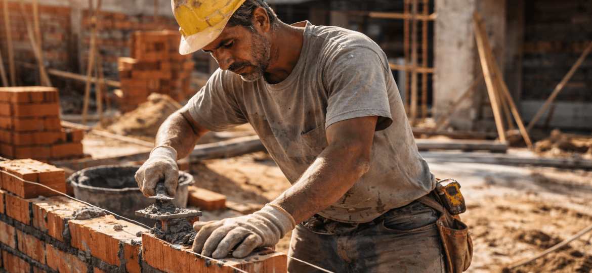 Mao de obra pedreiro